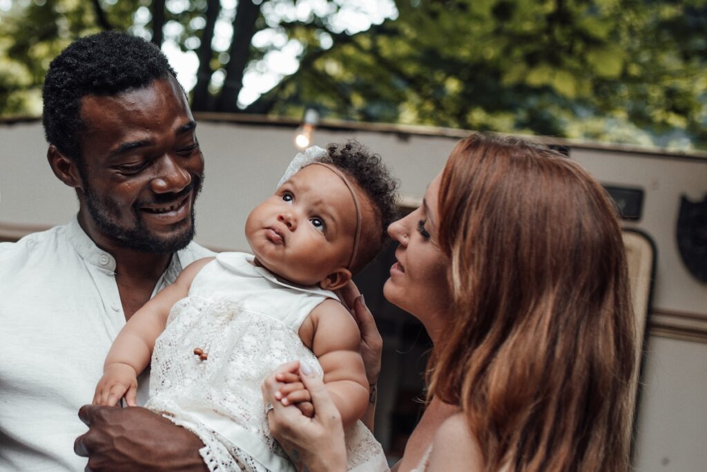An example of an interracial family with many complex needs for skincare near Elgin.