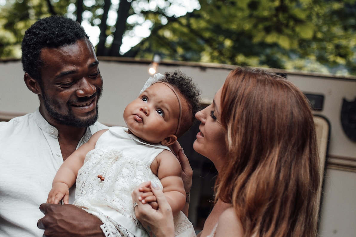 An example of an interracial family with many complex needs for skincare near Elgin.